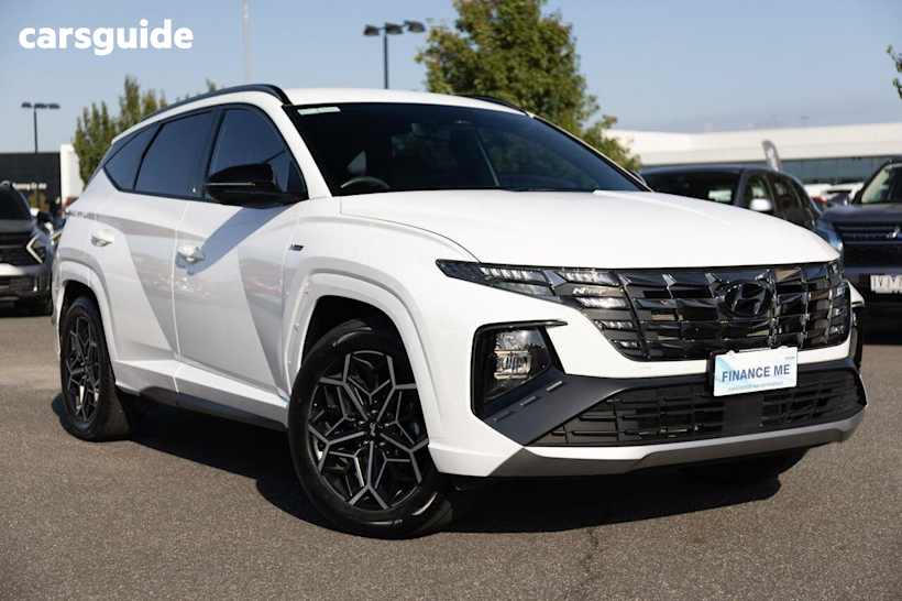 White 2023 Hyundai Tucson Wagon N Line (fwd)