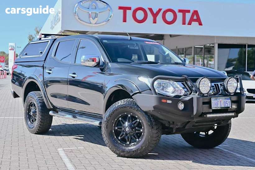 Black 2015 Mitsubishi Triton Dual Cab Utility GLS (4X4)
