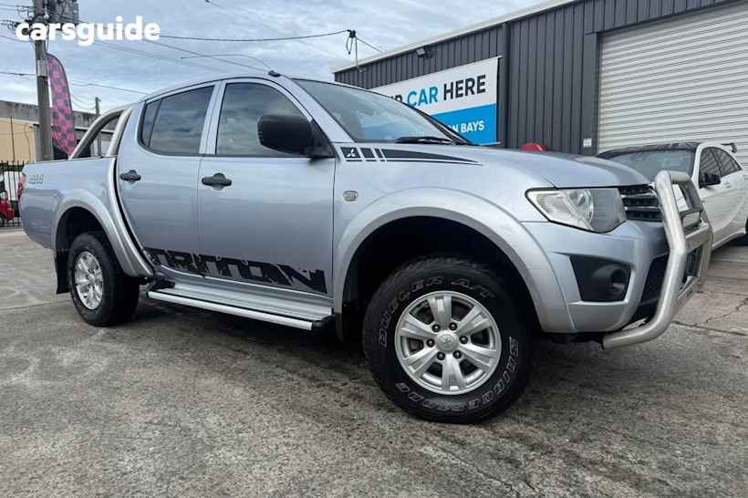 Silver 2013 Mitsubishi Triton Double Cab Utility GLX (4X4)
