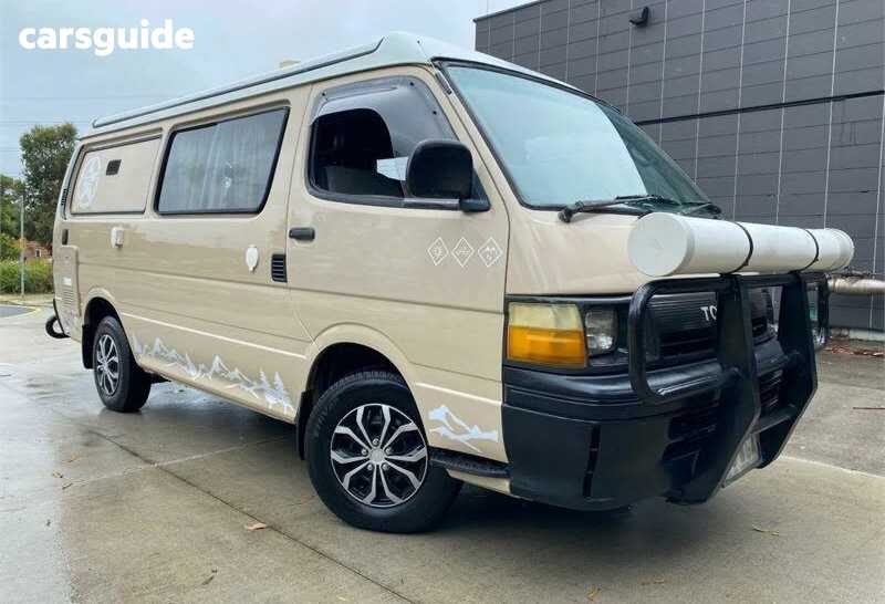 Brown 1990 Toyota Hiace Window Van