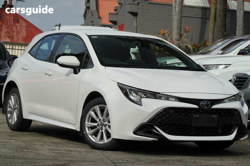 White 2023 Toyota Corolla Hatchback Ascent Sport + Convenience PK