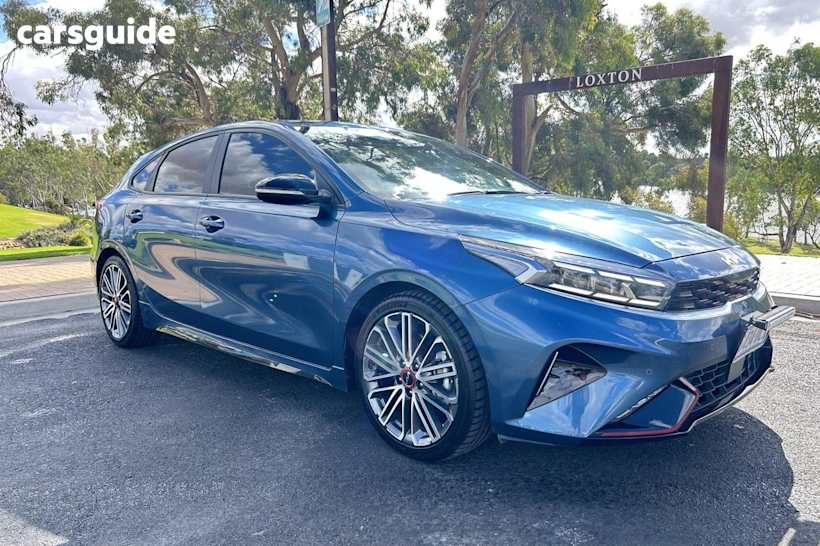 Blue 2022 Kia Cerato Hatchback GT