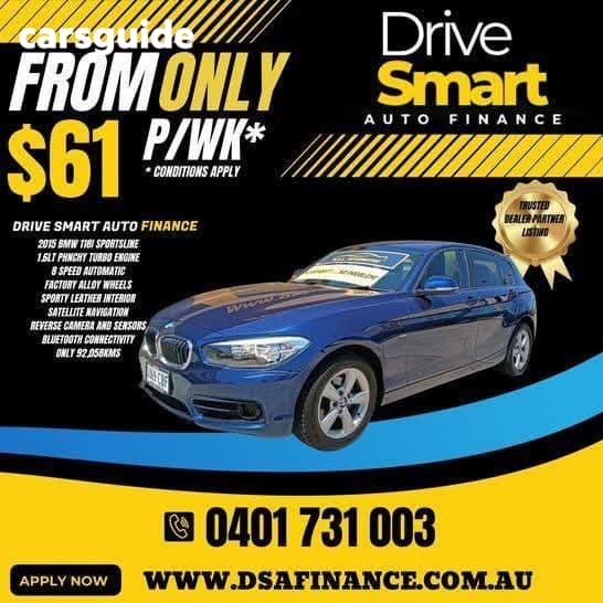 Blue 2015 BMW 118I Hatchback Sport Line