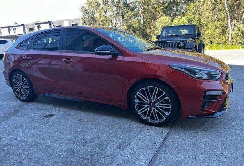 Orange 2019 Kia Cerato Hatchback GT (turbo)