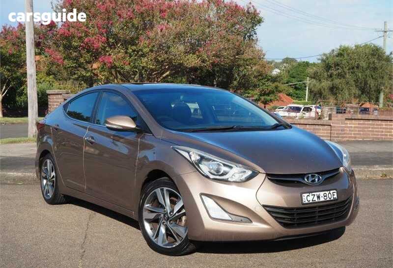 Brown 2015 Hyundai Elantra Sedan Premium