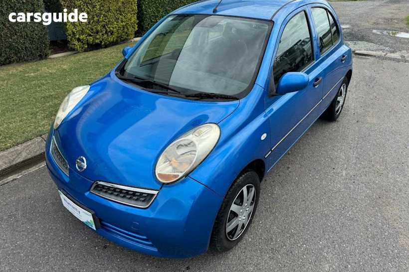 Blue 2008 Nissan Micra Hatchback