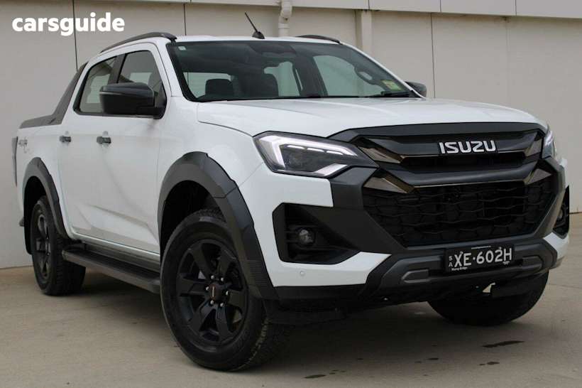 White 2024 Isuzu D-MAX Crew Cab Utility X-Terrain (4X4)