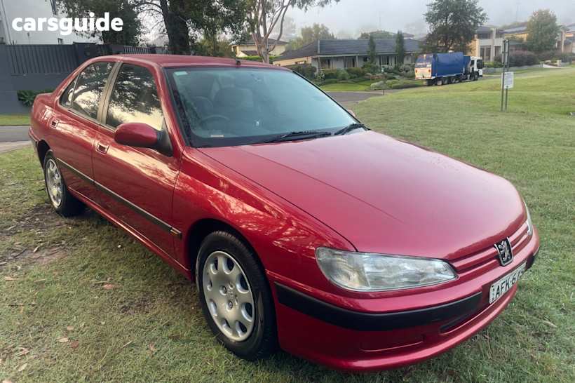 Red 1998 Peugeot 406 Sedan ST