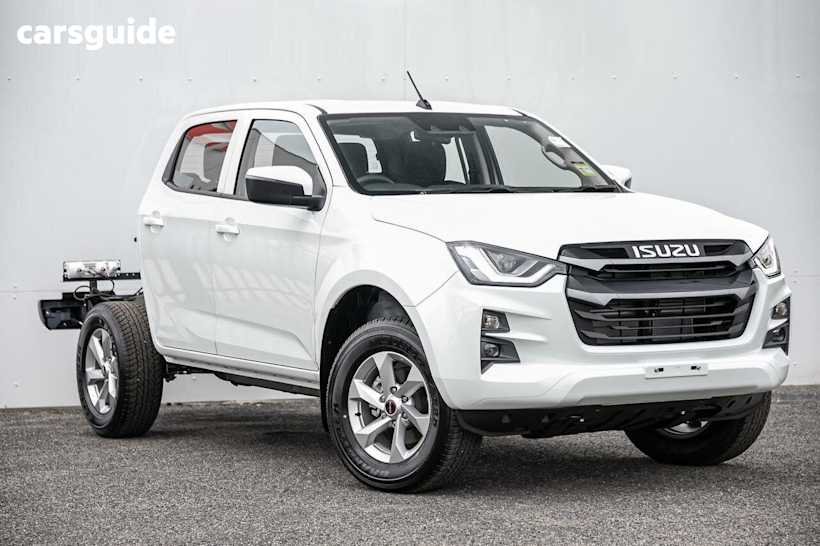 White 2023 Isuzu D-MAX Crew Cab Chassis LS-M (4X4)