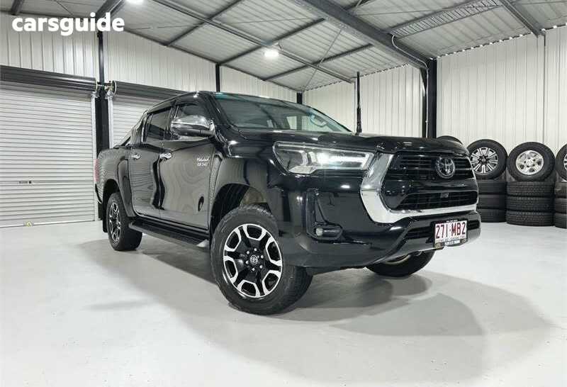 Black 2023 Toyota Hilux Double Cab Chassis SR5 (4X4)