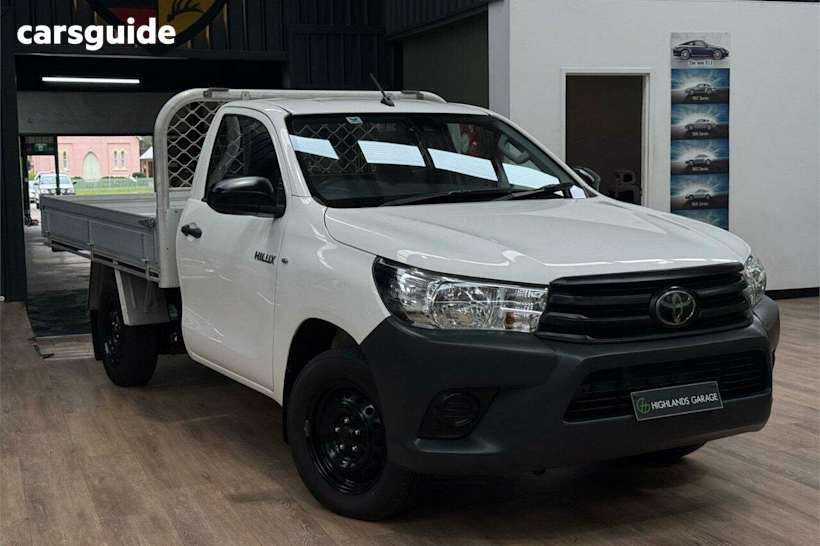 White 2020 Toyota Hilux Cab Chassis Workmate