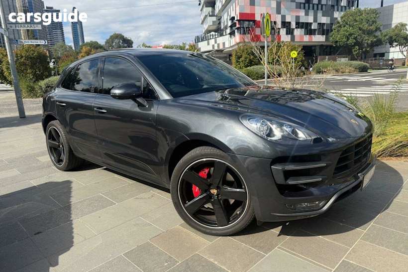 Grey 2017 Porsche Macan Wagon Turbo
