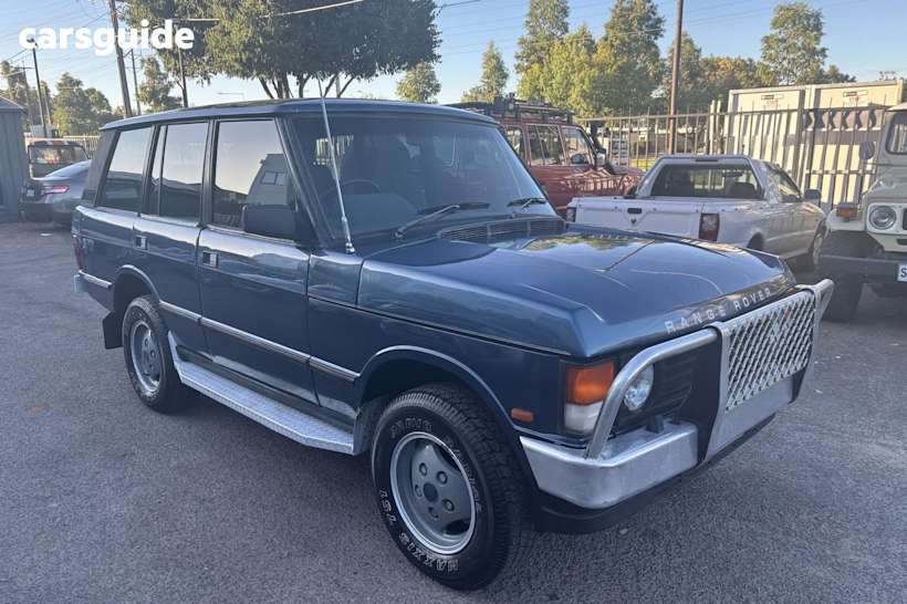 Blue 1989 Land Rover Range Rover Wagon