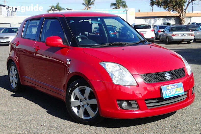 Red 2008 Suzuki Swift Hatchback S