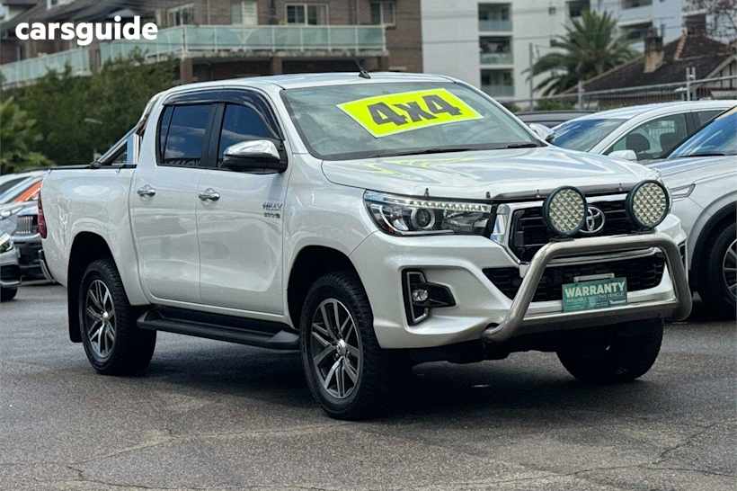 White 2019 Toyota Hilux Double Cab Pick Up SR5 (4X4)