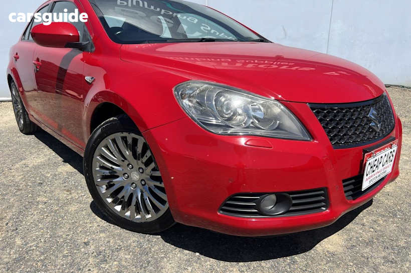 Red 2010 Suzuki Kizashi Sedan XLS