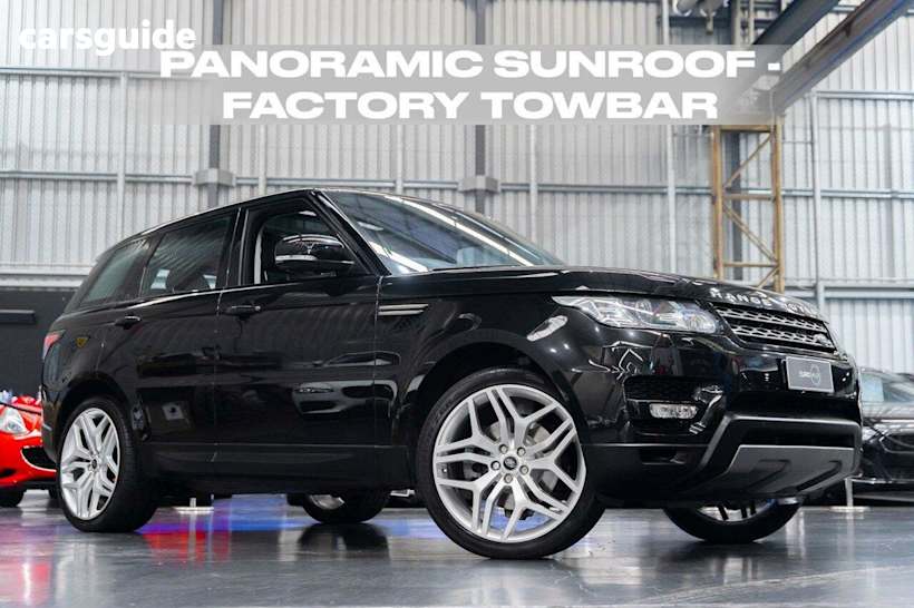 Black 2015 Land Rover Range Rover Sport Wagon 3.0 TDV6 S