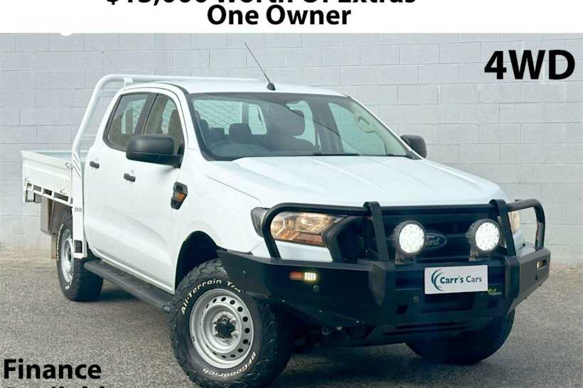 White 2018 Ford Ranger Crew Cab Chassis XL 3.2 (4X4) (5 YR)