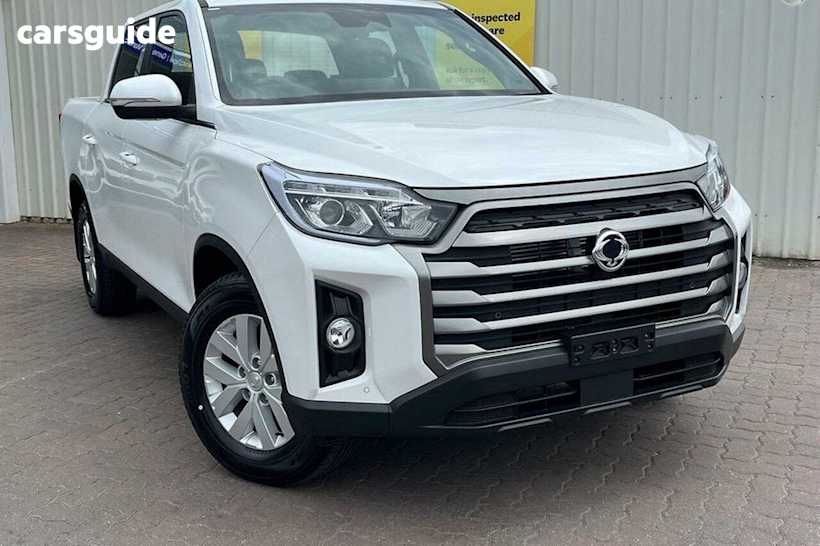 White 2024 Ssangyong Musso Crew Cab Pickup ELX