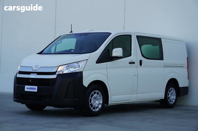 White 2023 Toyota Hiace Van LWB