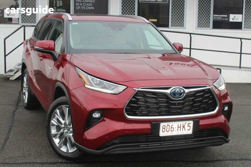 Red 2022 Toyota Kluger Wagon Grande Hybrid AWD
