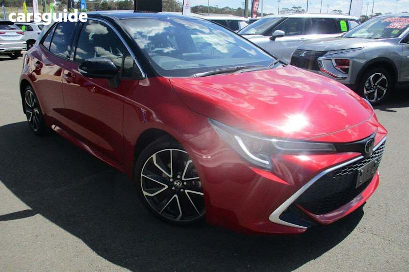 Red 2020 Toyota Corolla Hatchback ZR TWO Tone Option