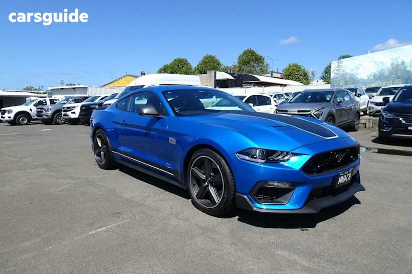 Blue 2021 Ford Mustang Fastback Mach 1