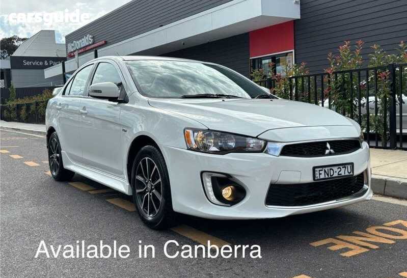 White 2017 Mitsubishi Lancer Sedan ES Sport