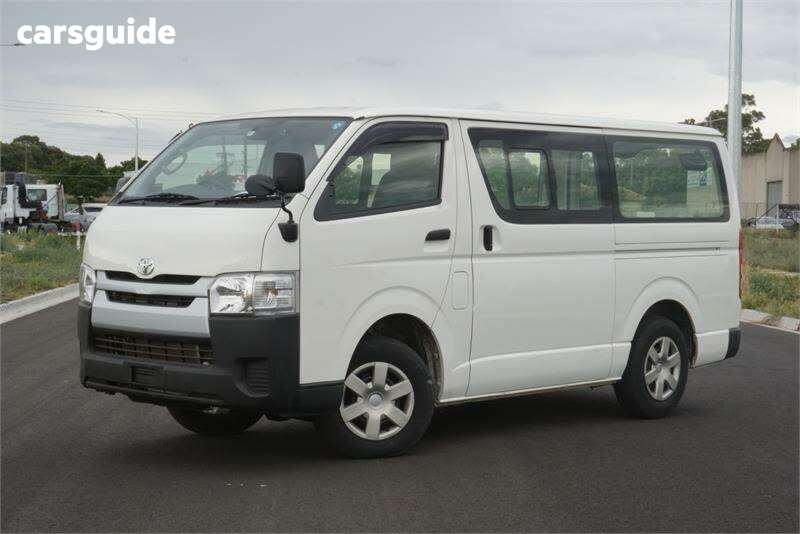 White 2017 Toyota Hiace Commercial