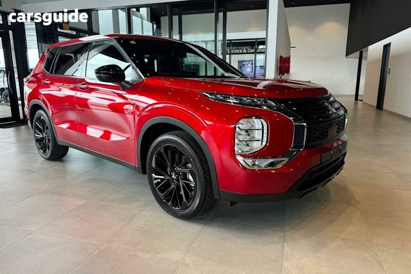 Red 2024 Mitsubishi Outlander Wagon Black Edition 7 Seat (2WD)