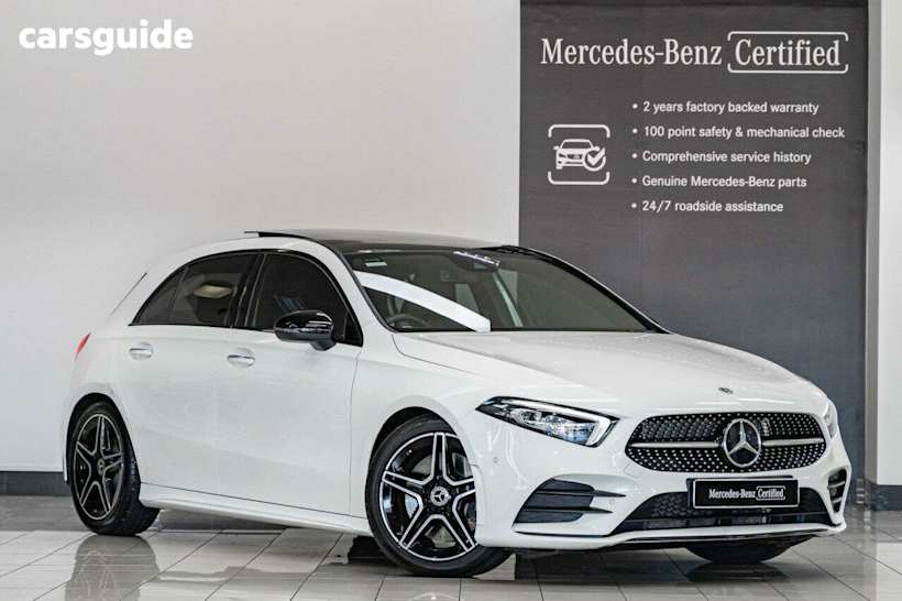 White 2023 Mercedes-Benz A250 Hatchback 4Matic Mhev