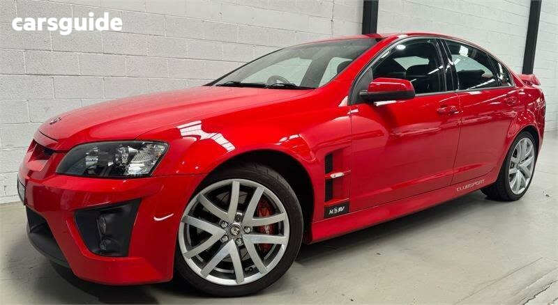 Red 2007 HSV Clubsport Sedan R8