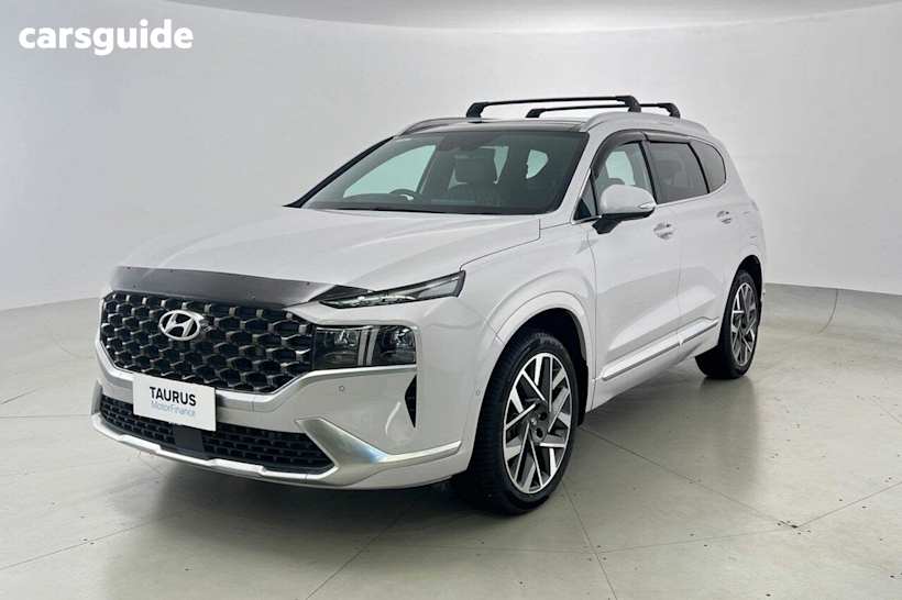 White 2022 Hyundai Santa FE Wagon Highlander Crdi (awd)