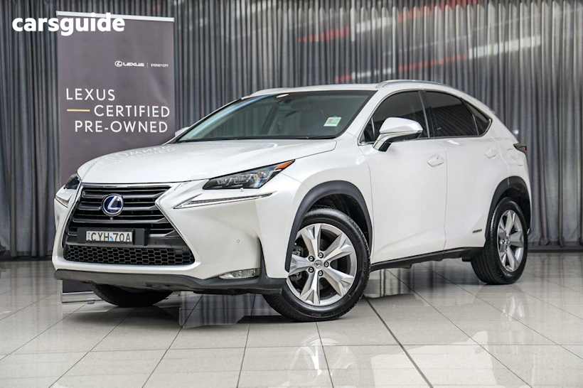 White 2015 Lexus NX300H Wagon Sports Luxury Hybrid (awd)