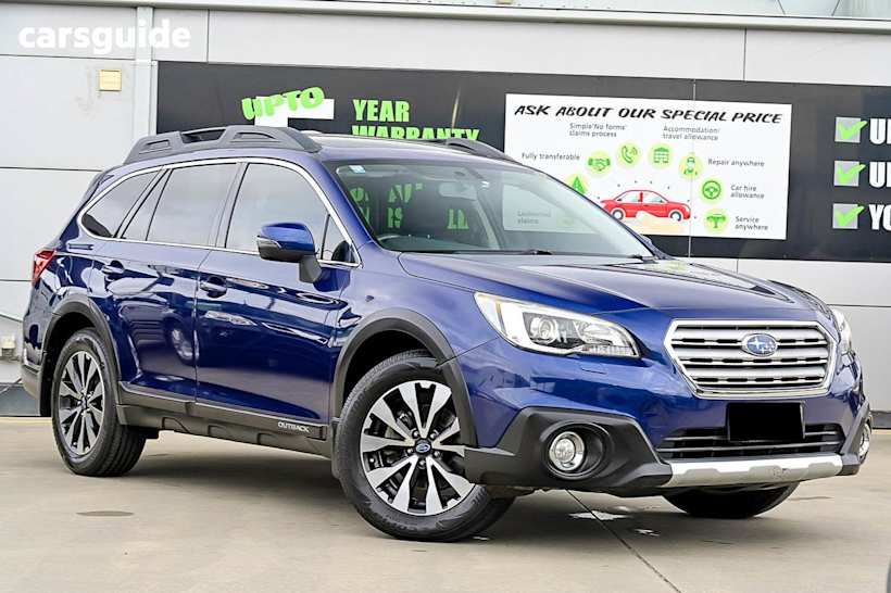Blue 2015 Subaru Outback Wagon 2.0D Premium