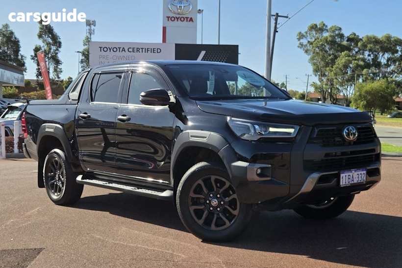 Black 2022 Toyota Hilux Double Cab Pick Up Rogue (4X4)
