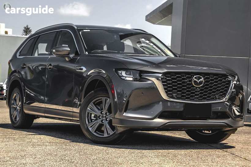Grey 2024 Mazda CX-80 Wagon G40E Pure