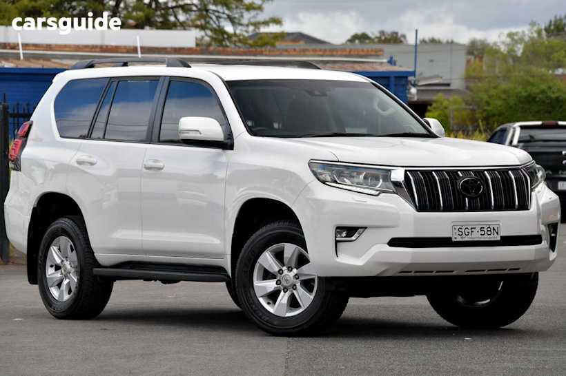 White 2020 Toyota Landcruiser Prado Wagon GXL Flat Tailgate