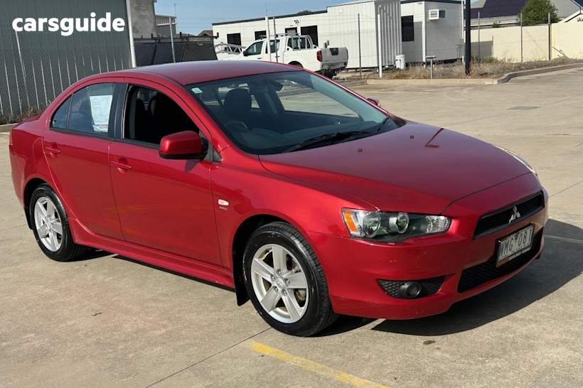 Red 2008 Mitsubishi Lancer Sedan VR