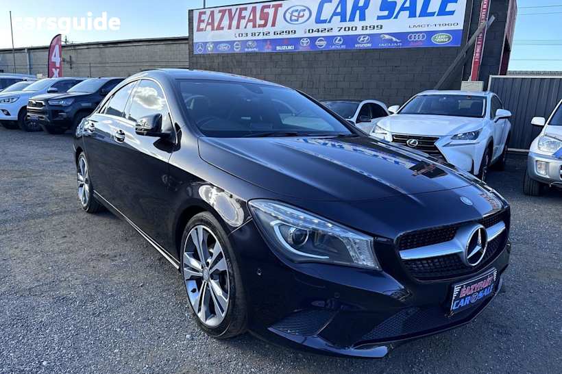 Blue 2014 Mercedes-Benz CLA200 Coupe