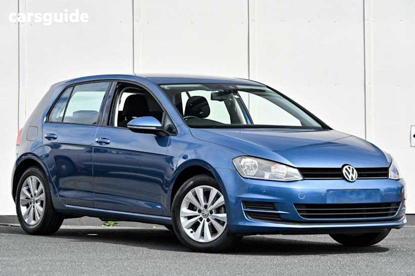 Blue 2014 Volkswagen Golf Hatchback 90 TSI Comfortline