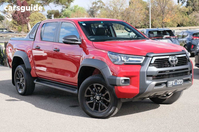 Red 2024 Toyota Hilux Ute Tray Rogue Double Cab 48V