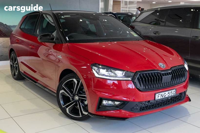 Red 2024 Skoda Fabia Hatchback Monte Carlo 110TSI