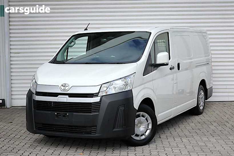 White 2021 Toyota Hiace Van LWB (4 Door Option)