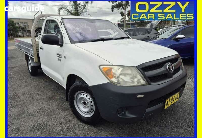 White 2007 Toyota Hilux Cab Chassis Workmate