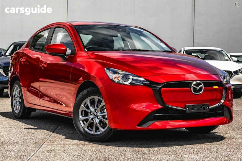 Red 2024 Mazda 2 Sedan G15 Pure