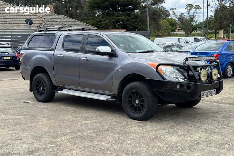 Grey 2013 Mazda BT-50 Dual Cab Utility Gt (4X4)