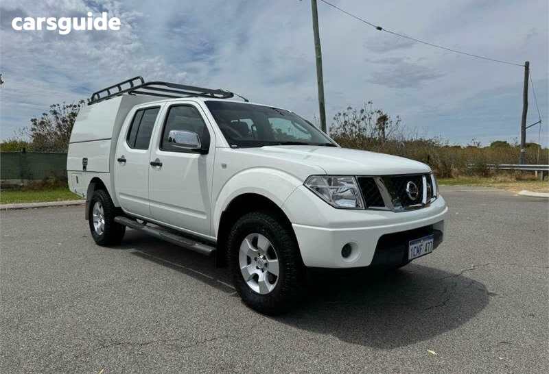 White 2007 Nissan Navara Dual Cab Pick-up ST-X (4X4)