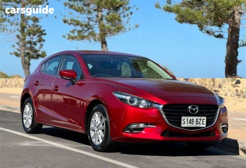 Red 2018 Mazda 3 Hatchback Maxx Sport