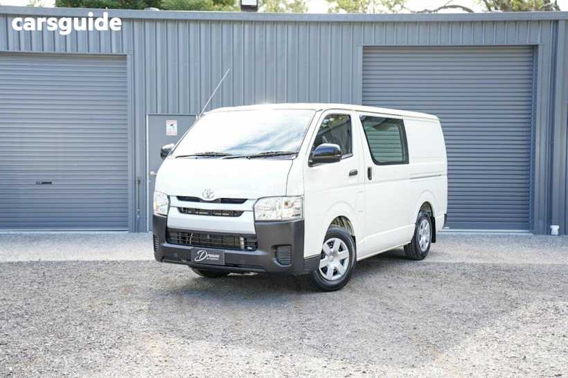 White 2018 Toyota Hiace Commercial TRH201R Van LWB 4dr Auto 6sp 1070kg 2.7i